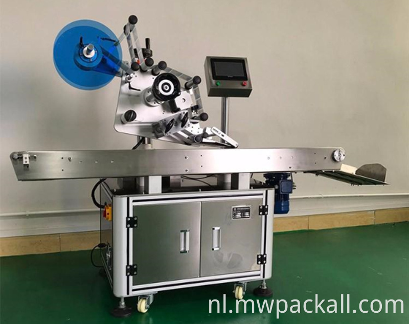 Automatisch plastic flacon platte ampul pot glazen ronde fles etiketteringsmachine